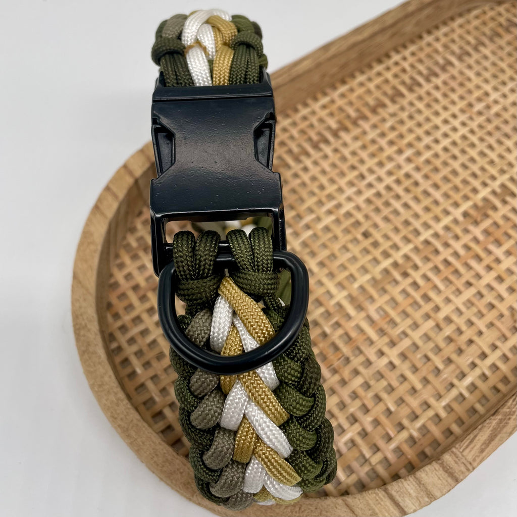 Collier paracorde pour chien tressage "Prêt à partir" - Nairobi