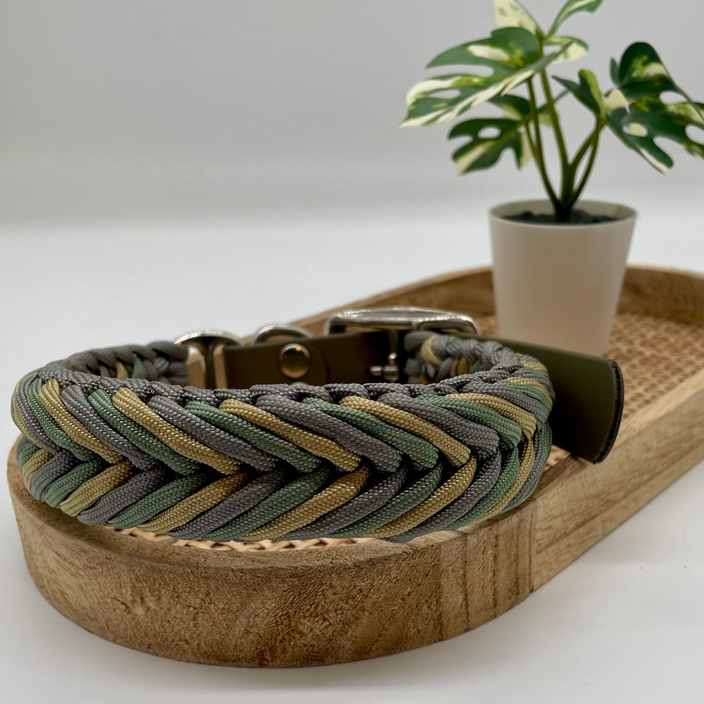 Collier paracorde pour chien tressage "Prêt à partir" - Biarritz