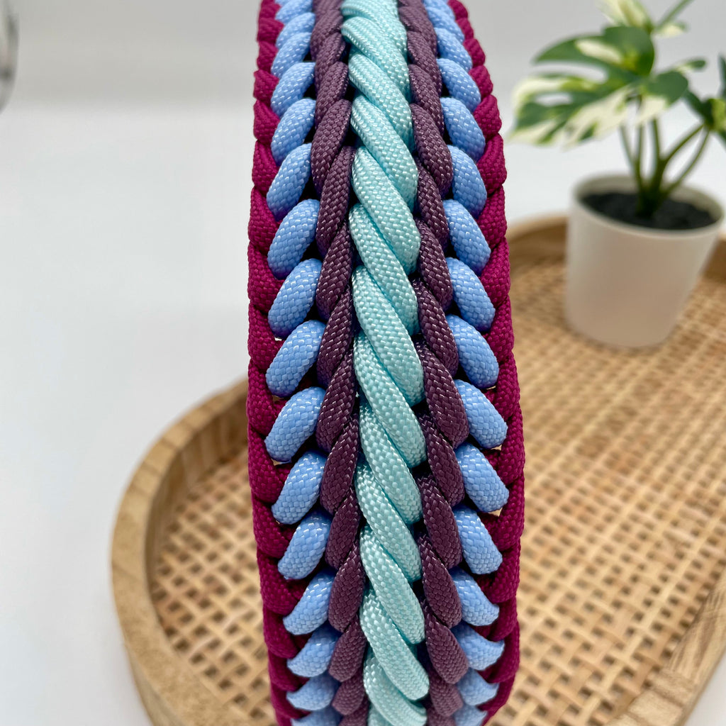 Collier paracorde pour chien tressage "Prêt à partir" - Capri