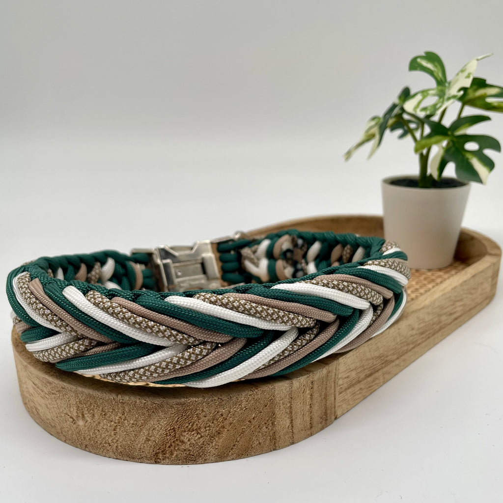 Collier paracorde pour chien tressage "Prêt à partir" - Cortina