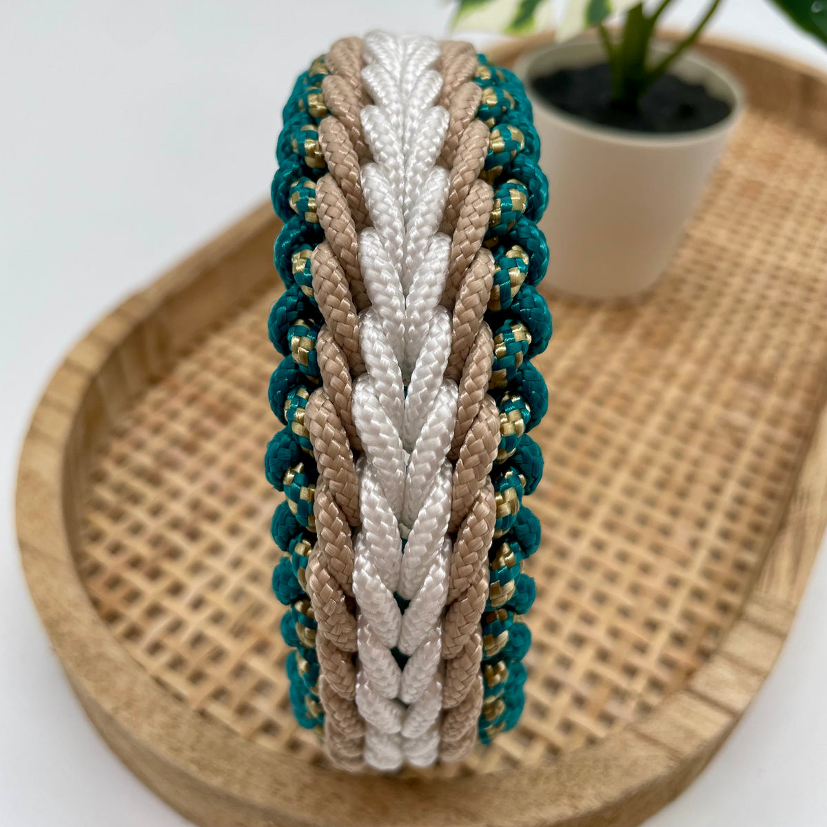 Collier paracorde pour chien tressage "Prêt à partir" - Evora Mini