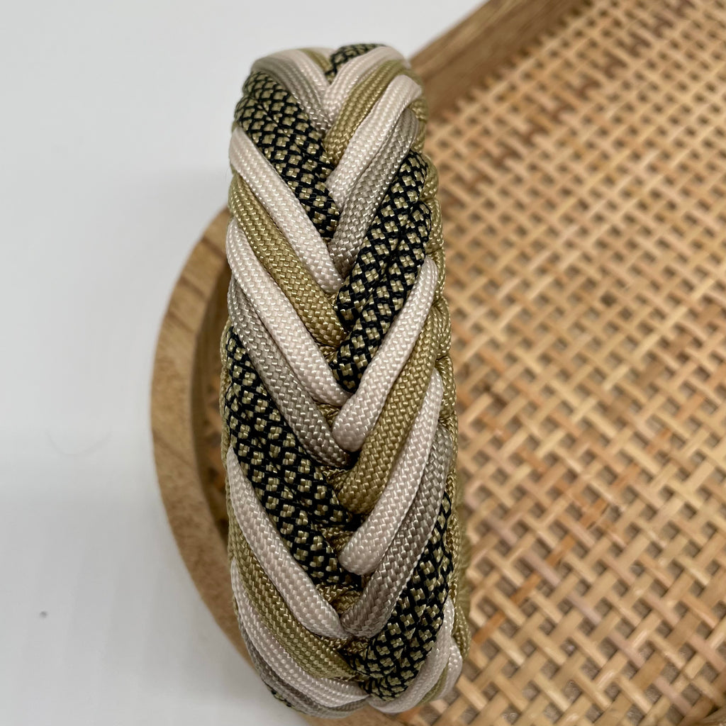 Collier paracorde pour chien tressage "Prêt à partir" - Monaco