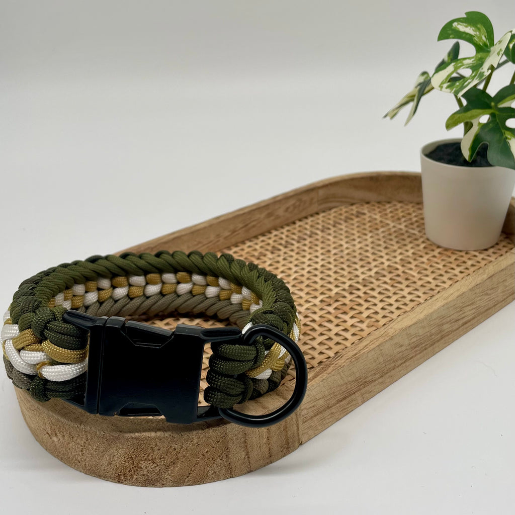 Collier paracorde pour chien tressage "Prêt à partir" - Nairobi